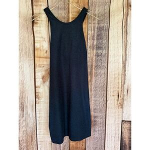 Beyond Yoga Athletic Dress Navy Blue Built In Bra Cross Back Athleisure Medium